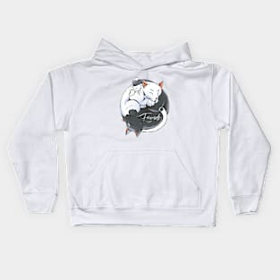 Yin Yang Cat Kids Hoodie